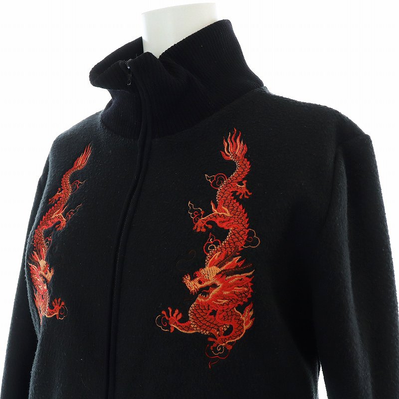 ヴィヴィアンタム VIVIENNE TAM ドラゴン刺繍 フリースジャケット