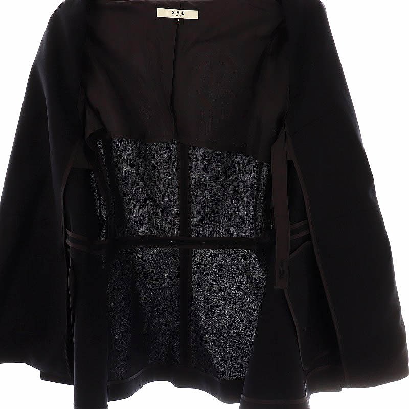 未使用品 シートーキョー SHE Tokyo Billie ノーカラージャケット