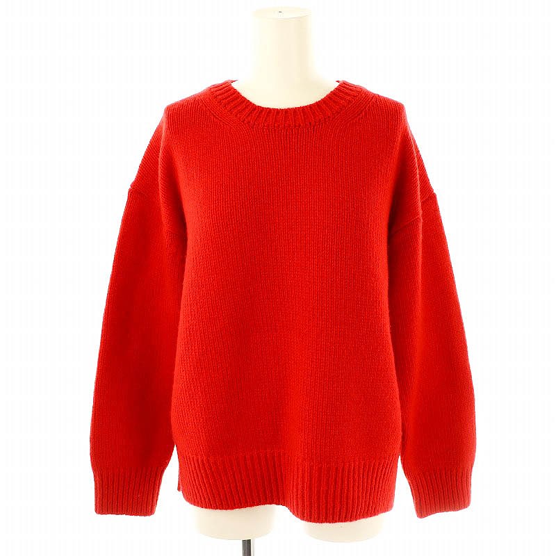 スローン SLOANE 5G天竺クルーネックニット ウール カシミヤ 1 赤 スローン SLOANE 5G天竺クルーネックニット セーター 長袖