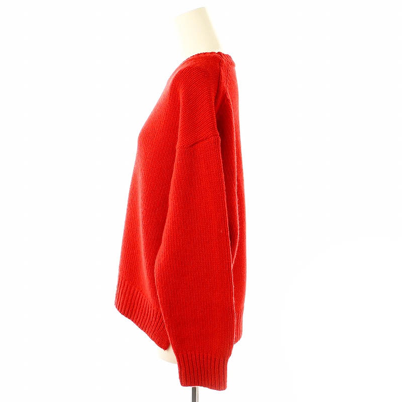 スローン SLOANE 5G天竺クルーネックニット ウール カシミヤ 1 赤 スローン SLOANE 5G天竺クルーネックニット セーター 長袖