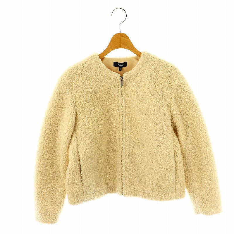 セオリー Theory 23AW Jersey Fleece Easy Fleece Zip ブルゾン ボア 