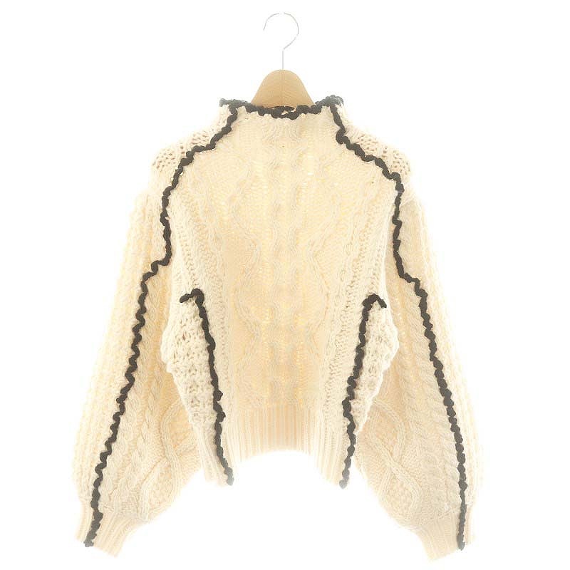 マウジー MOUSSY 23AW STITCH CABLE ニット セーター 長袖 F マウジー MOUSSY 23AW STITCH CABLE ニット セーター 長袖 F