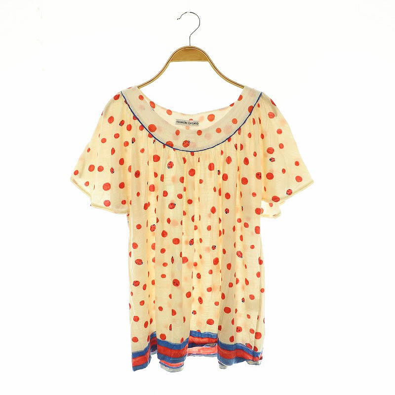 ツモリチサト TSUMORI CHISATO テントウムシ柄 半袖 カットソー 