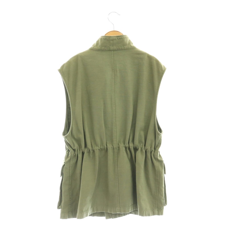 良品 24AW GRACE CONTINENTAL グレースコンチネンタル ビジューアーミーベスト 0124357103 サイズ36 カーキ レディース 古着 中古 グレースコンチネンタル GRACE CONTINENTAL 24AW ビジュー