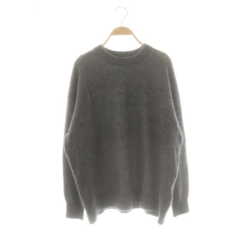 plage プラージュ ウールニット ミドルゲージハイネック ピンク plage（プラージュ）の「Light Fur Big プルオーバー（ Plage Light Fur Bigプルオーバーニット　グレー