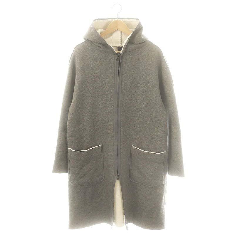 【中古】ダブルジェイケイ wjk long zip-up parka ロングジップパーカー M グレー 1319 cj49c /DF ■OS ■SH メンズ ダブルジェイケイ wjk long zip-up parka ロングジップパーカー M