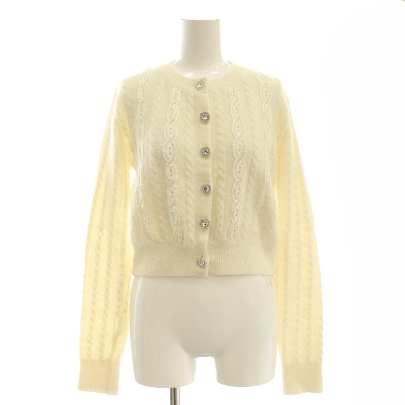 セルフォード CELFORD 25SS ケーブルレースデザインカーディガン