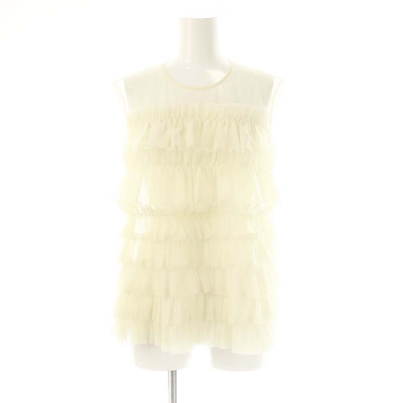 ルルウィルビー 24AW チュールブラウス ノースリーブ 2 アイボリー ルルウィルビー Loulou Willoughby 24AW チュールブラウス