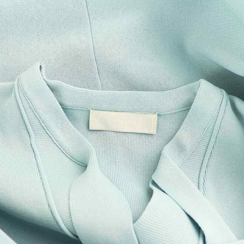 セルフォード CELFORD 23AW ボウタイニットワンピース ロング 長袖 38  