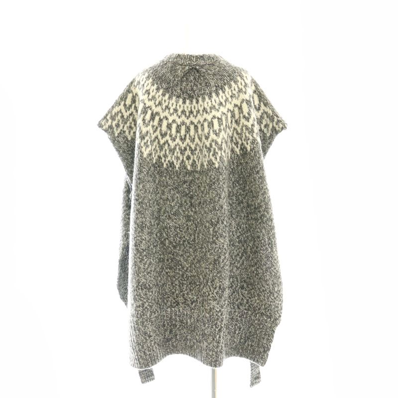 HYKE 近年 フリンジベスト カウチンニット ローゲージ ハイク ニット