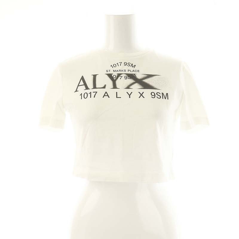 ALYX Tシャツ・カットソー レディース アリクス 中古　古着 アリクス ALYX クロップド Tシャツ カットソー 半袖 XS 白 ホワイト
