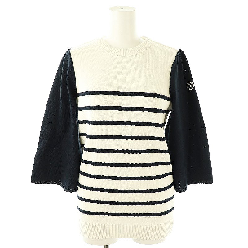 ボーダーズアットバルコニー FLARE SLEEVE TOP ニット ボーダーズアットバルコニー BORDERS at BALCONY FLARE SLEEVE