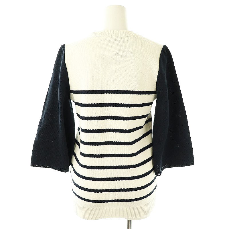 BORDERS at BALCONY 七分袖ニット セーター 【公式通販】