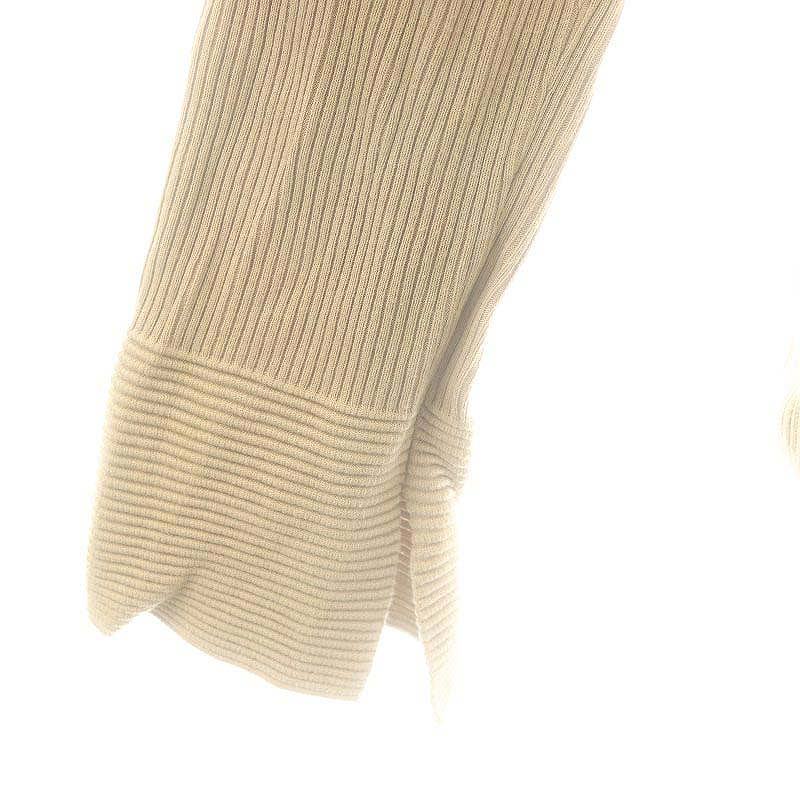 Theory セオリー　ニットOLIBIA/MOVING RIB PO　ベージュ Theory✨OLIBIA/MOVING RIB POベージュ