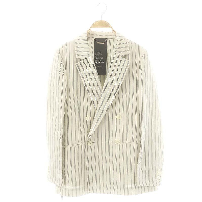 【美品】Chaos 名作　ウールリネン　ダブル　ジャケット Chaos ウールリネンWジャケット 美品】Chaos 名作 ウールリネン ダブル