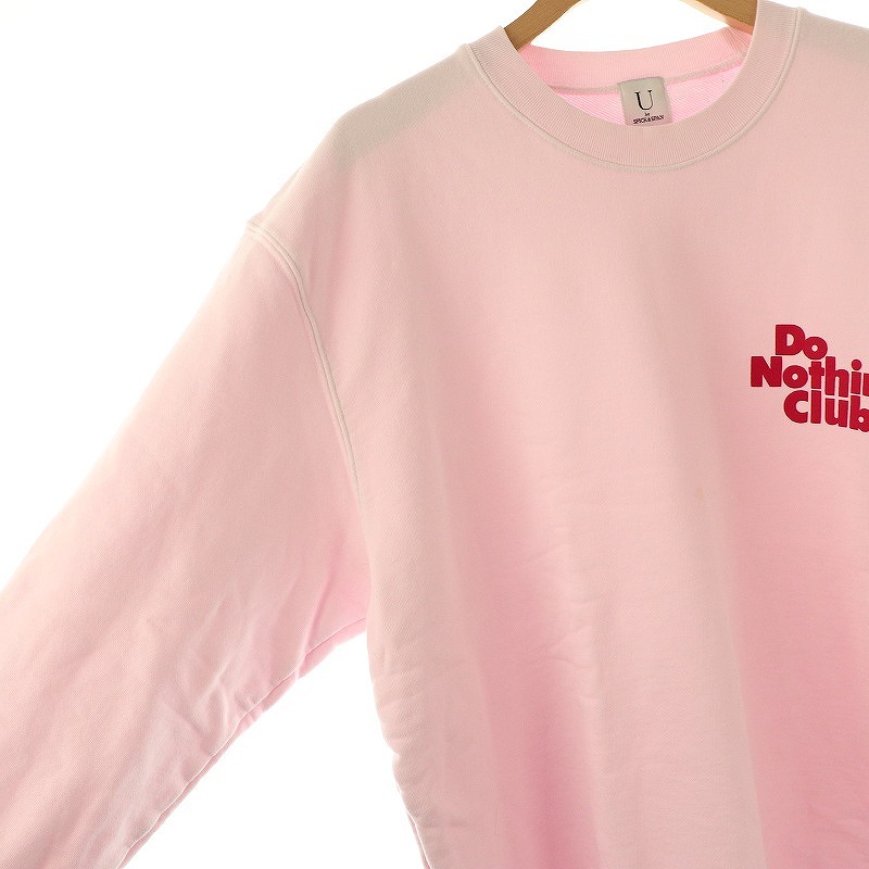 新品タグ付☆スピックアンドスパン　BROOKLYNコンパクトスウェット　ピンク ルーズロゴスウェット（スウェット）｜Spick and Span（スピック