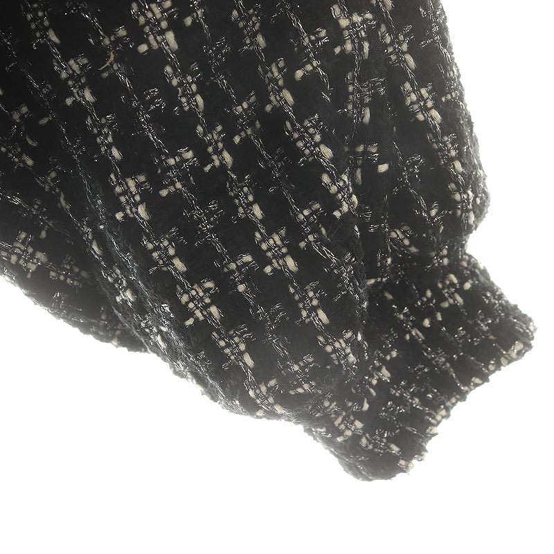 新品コエル COEL ツィードジャケット黒 ゴールドラメ38