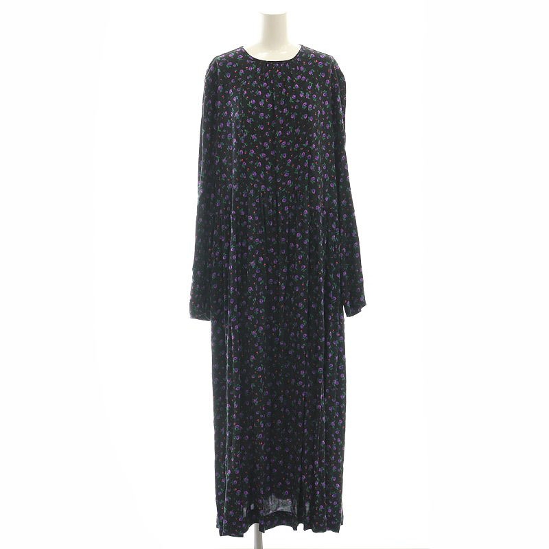 シンゾーン Shinzone 23AW PURPLE FLOWER DRESS ドレス ワンピース 花