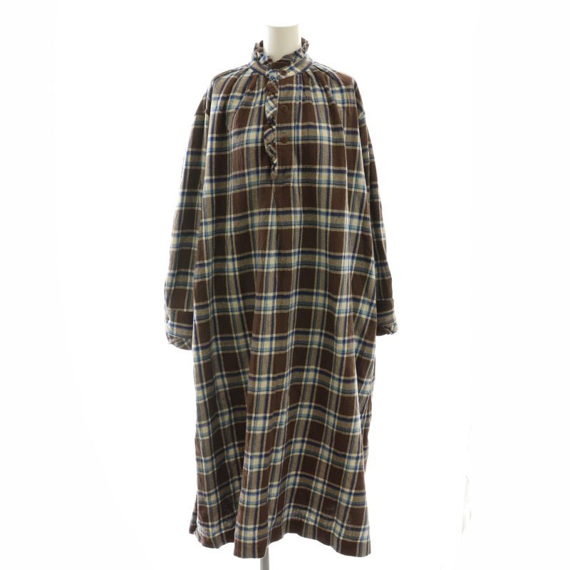 45Rインドネルのタックフリルドレス