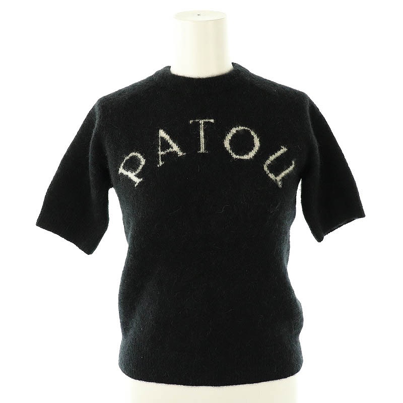 パトウ 半袖ニット ブラック 新品タグ付き】PATOU 半袖ニット ブラック