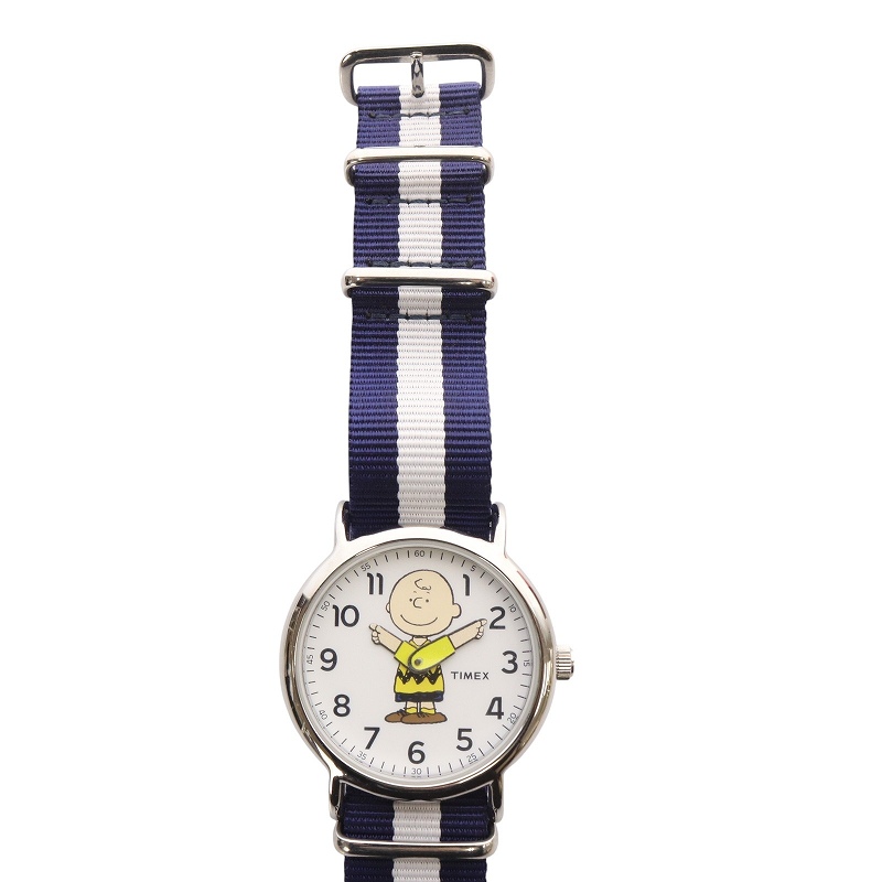 タイメックス TIMEX PEANUT チャーリーブラウン 腕時計 紺 ネイビー TW