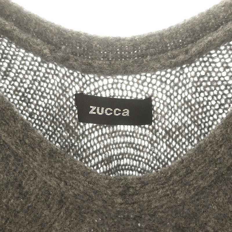 ズッカ zucca ウール ビッグシルエット ニット セーター 七分袖 M 