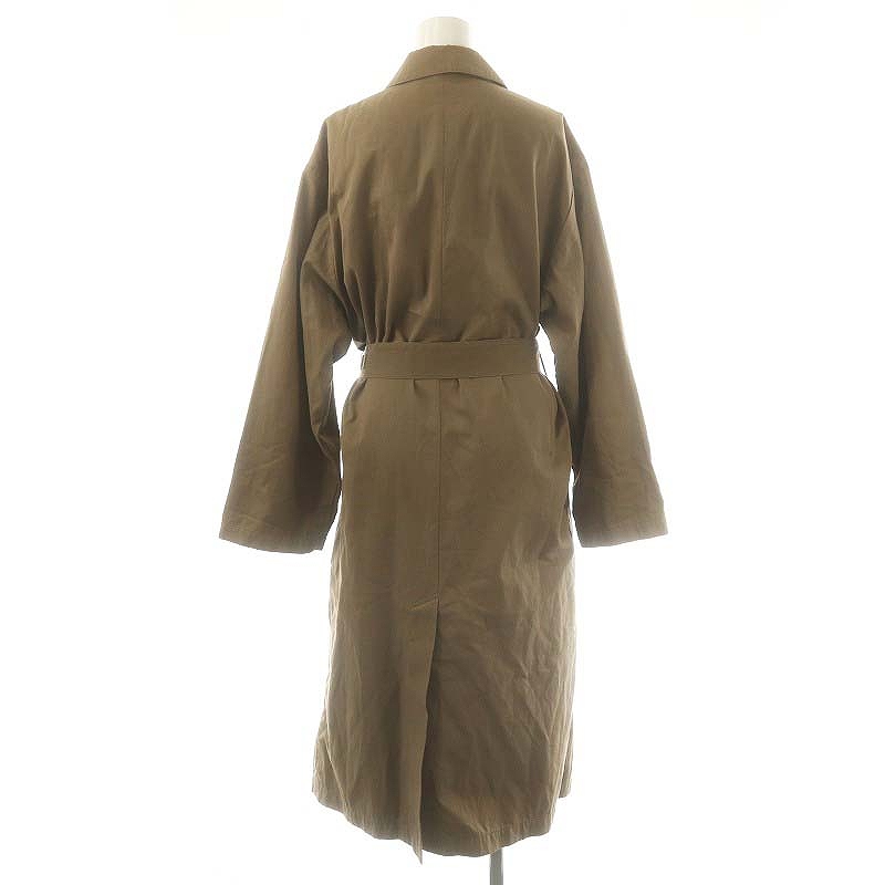 ドゥーズィエムクラス DEUXIEME CLASSE ricceri ワイドコート スプリングコート リボンベルト付き ベージュブラウン /DF ■OS レディース