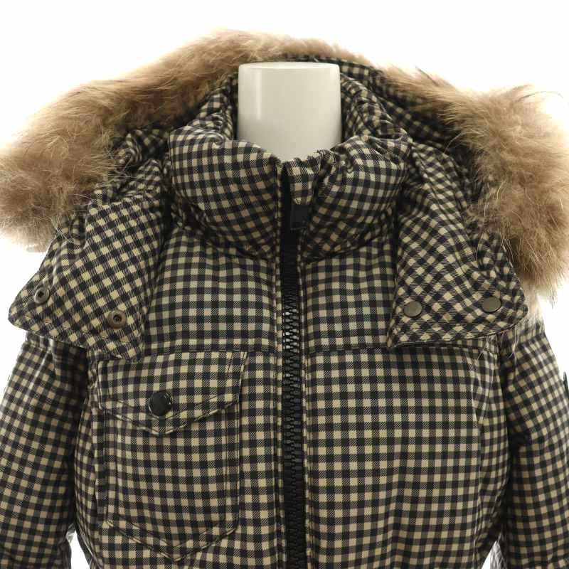 コーチ COACH 85130リアルファーフーデットダウンジャケット ラクーン