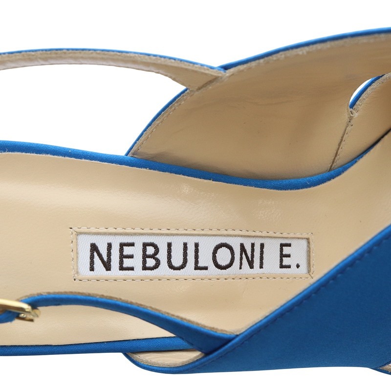 美品✨NEBULONIE ハイヒール・パンプス 未使用品 ネブローニ Nebuloni シルクサテンバックストラップ