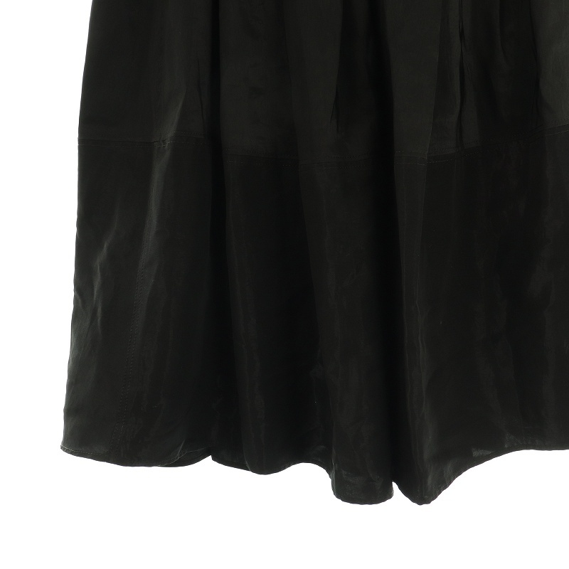 プルミエアロンディスモン　ランダムタック　ミモレスカート　ロング　光沢 プルミエアロンディスモン 1er Arrondissement 24AW ランダムタック