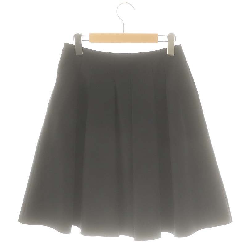 TO BE CHIC フレアスカート40 M's GRACY エムプルミエ タグ エムズグレイシー M'S GRACY タック フレアスカート ひざ丈 40