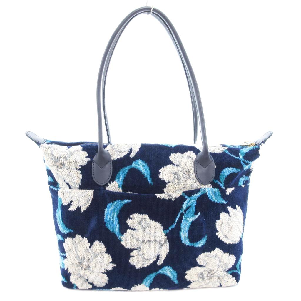 FEILER 刺繍トートバッグ ネイビー FEILER ネイビー 刺繍 トートバッグ