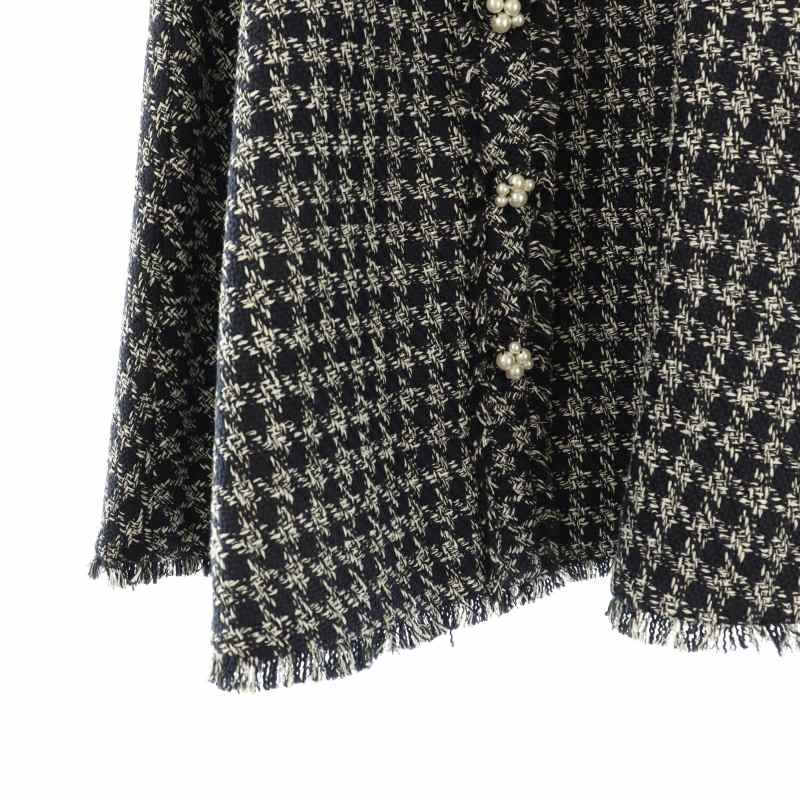 未使用品 チェスティ Chesty パールボタンツイードスカート フレア 