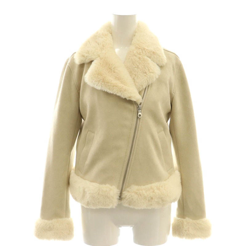 リランドチュール Rirandture フェイクファーライダースジャケット