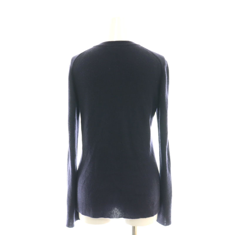 ドゥロワー Drawer カシミヤ カーディガン ニット 1 ネイビー /DF □OS