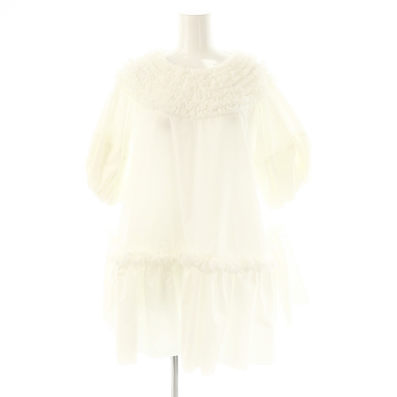 【中古】未使用品 ロージーモンスター gorgeous mini frill tunic チュニック ブラウス F ホワイト レディース 未使用品 ロージーモンスター Rosy Monster gorgeous mini frill tunic