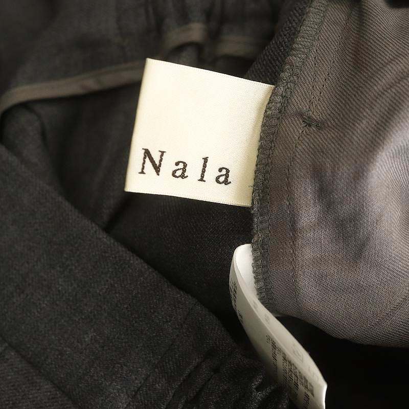 ナラ Nala 24AW Wide tuck form pants ワイドパンツ ウール混 S