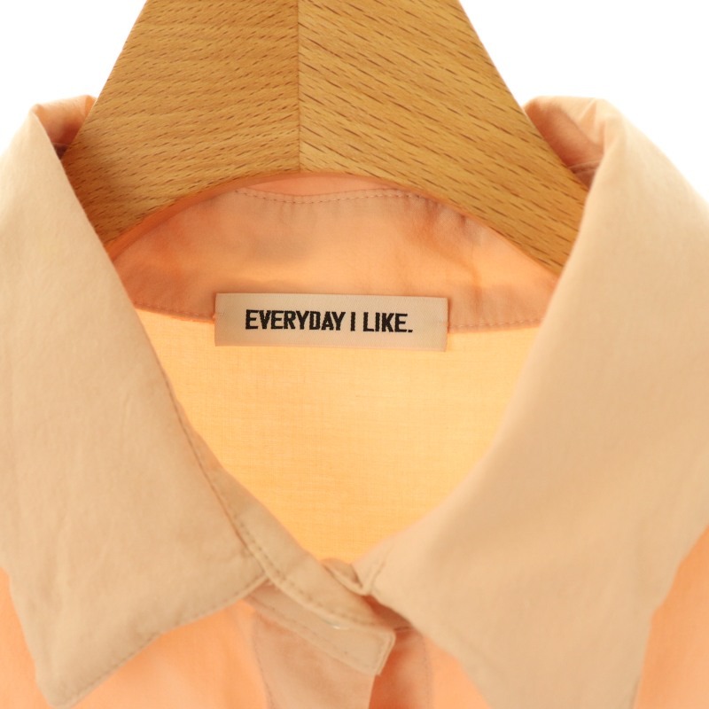 EVERYDAY I LIKE. ドゥーズィエム ワイドシャツ ピンクベージュ エブリデイアイライク ワイド シャツ ブラウス 長袖 ピンクベージュ系