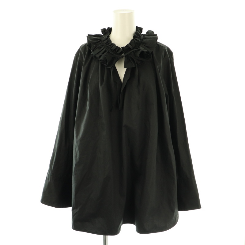 other - デパリエ 23SS チュニック ブラウス シャツ フリル 長袖 36 黒 デパリエ DÉPAREILLÉ 23SS チュニック ブラウス シャツ フリル 長袖 36