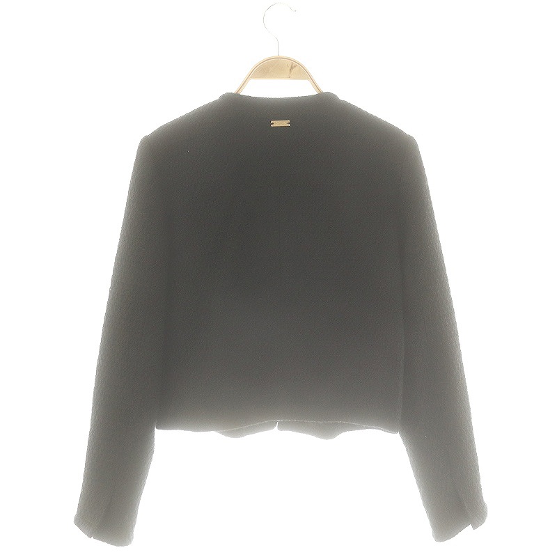 マイストラーダ Mystrada 24SS ノーカラーツイードジャケット 38