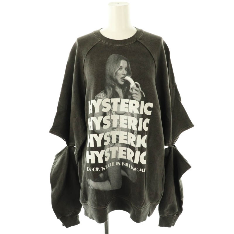 HYSTERIC GLAMOUR オーバーサイズスウェットトレーナー ヒステリック 