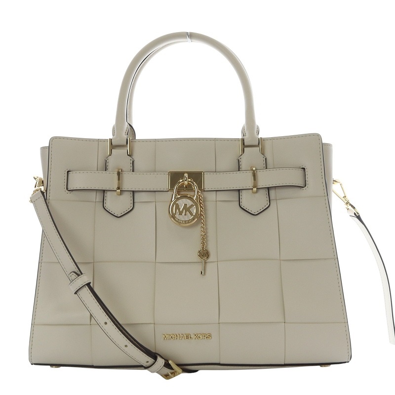 【極美品】MICHAEL KORS ハミルトン 2way トートバッグ マイケルコース MICHAEL KORS 24SS Hamilton Medium Woven