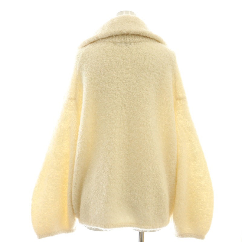 アナイ ANAYI カシミヤシルク アルパカ混 ニットブルゾン