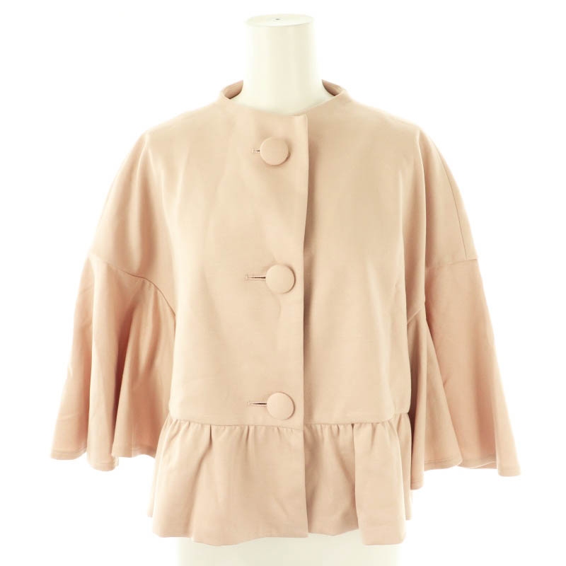 M'S GRACY エムズグレイシー ジャケット フリル ノーカラー M'S GRACY エムズグレイシー ジャケット フリル ノーカラー