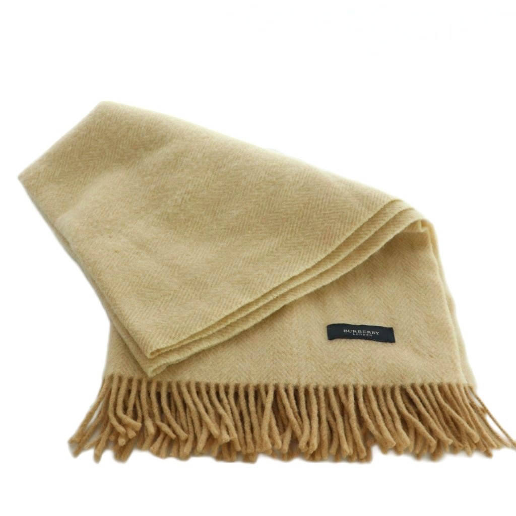 バーバリー ロンドン BURBERRY LONDON マフラー フリンジ ウール