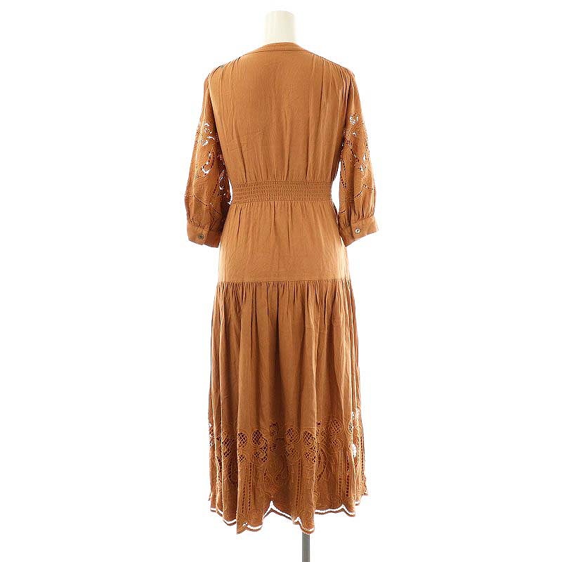 GRACE CONTINENTAL オレンジ レース チュニックワンピース 36 グレース 