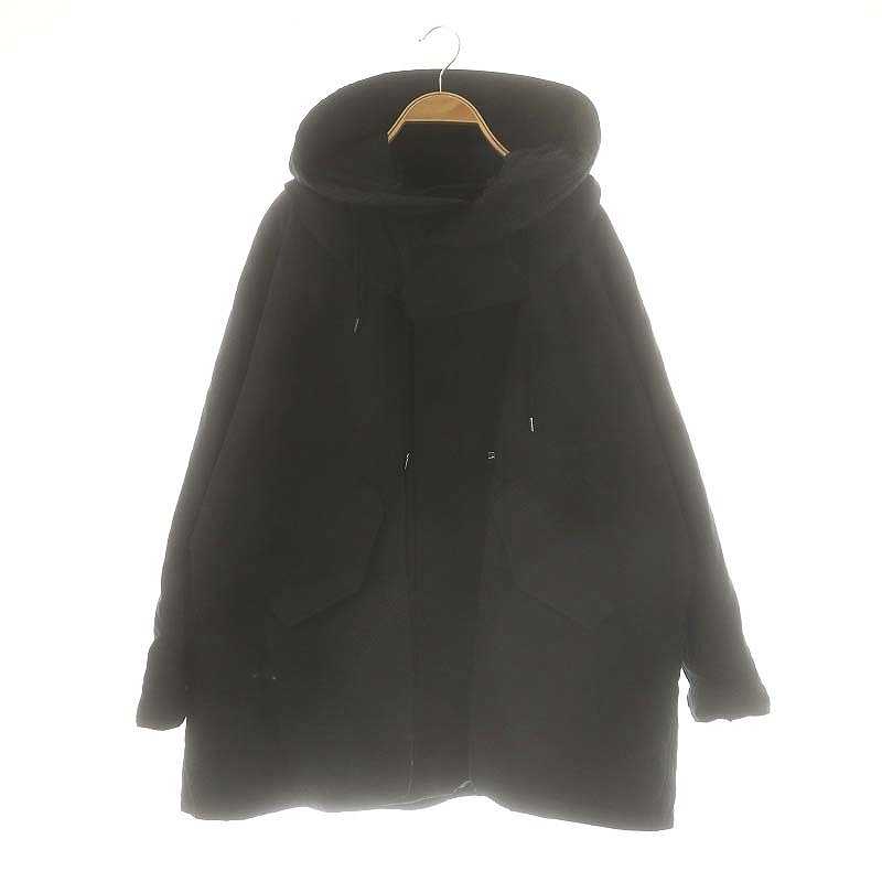 ヴァシュモン VACHEMENT 24AW nylon jacket ブルゾン 中綿ジャケット フード付き F ブラック ES OS レディース 170-402506260224