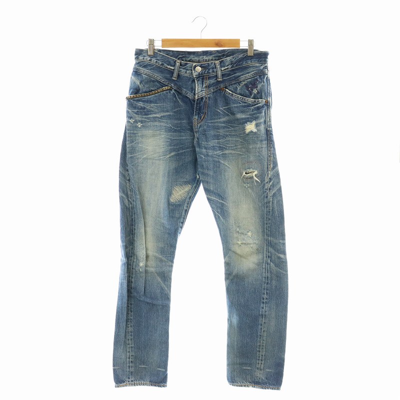 HYSTERIC GLAMOUR CPR加工 ダメージ スタッズ デニムパンツ ヒステリックグラマー HYSTERIC GLAMOUR スタッズ デニムパンツ