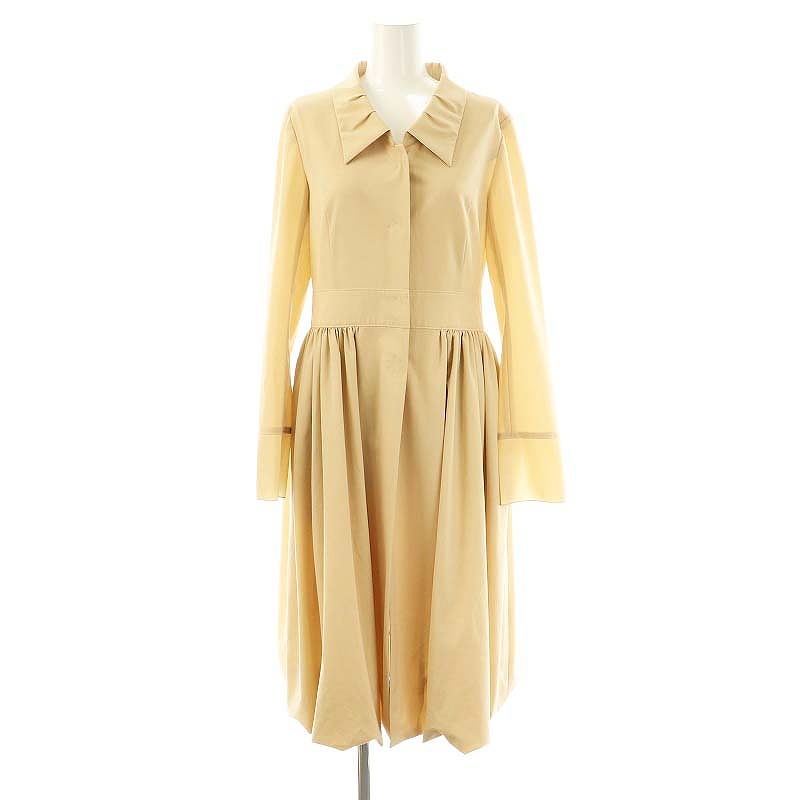 良品　FOXEY NEWYORK フォクシー　スプリングコート　ベージュ　42 FOXEY - フォクシーニューヨーク スプリングコート ベージュ ベルト