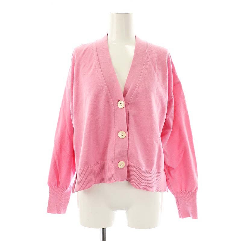 秋冬服！新品タグ付き♦︎IENAイエナALBA Vネックアンサンブルサーモン